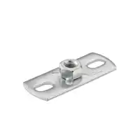 Grundplatte Gr.1 80x30x3mm M10 VA4