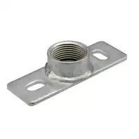 Grundplatte Gr.2 120x40x4mm Mu-1" rundgeschw.