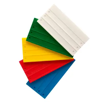 Kunststoffschild f. Schriftleisten gelb_1