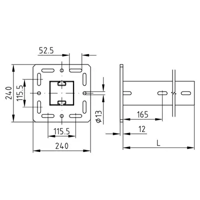 MPT-KONSOLE Q100 2.5mm L=1000mm FVZ_2