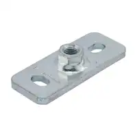 Grundplatte 125x50x8mm M16 rundgeschw.