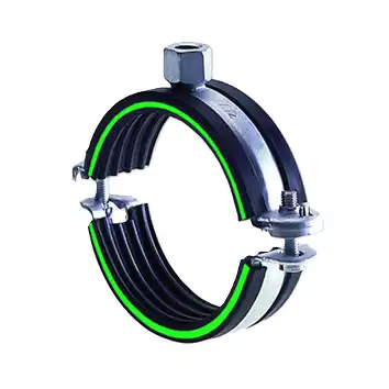 <strong>Anwendung</strong><ul> <li>Passend für die Befestigung von Rohrleitungen im Industriebau <li>Geeignet für die Befestigung von Rohrleitungen wie Trinkwasser- und Heizungsrohre <li>Befestigung von Rohrleitungen im Innenbereich. </ul><br><strong>Ihre Vorteile</strong><ul><li>Die wirtschaftliche Lösung durch ausgereifte Technik: <li>Handwerksgerechter Fangverschluss <li>Durch 2 Verschlussschrauben bessere Anpassung an größere Toleranzen beim Rohrdurchmesser <li>Mit den Montagevorteilen einteiliger Schellen <li>Hohe Sicherheit durch randschlüssige Einhängeöffnung <li>Das Rohr bleibt beim Montieren noch frei drehbar <li>Kein unkontrolliertes Öffnen nach dem Einrasten durch Sicherheitsfangverschluss <li>Schraubergerechte, unverlierbare Verschlussschrauben mit Kombi-Kreuzschlitz <li>DÄMMGULAST® Schalldämmeinlage mit grünem Erkennungsstreifen: Schallpegelverbesserung im Mittel bis zu 18 dB(A) <li>Optimale Handhabung durch verletzungssichere Gestaltung</li></ul><br>_1
