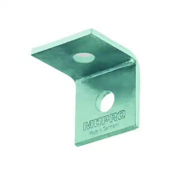 <strong>Applications</strong><ul> <li>Elément de liaison fonctionnel pour la réalisation de cadres et de rayonnages. </li></ul><br><strong>Avantages</strong><ul><li>Réalisation de structures sans soudure </li><li>Montage simple et polyvalent </li><li>Respecte la largeur des rails MPC et MPR</li></ul><br>_1